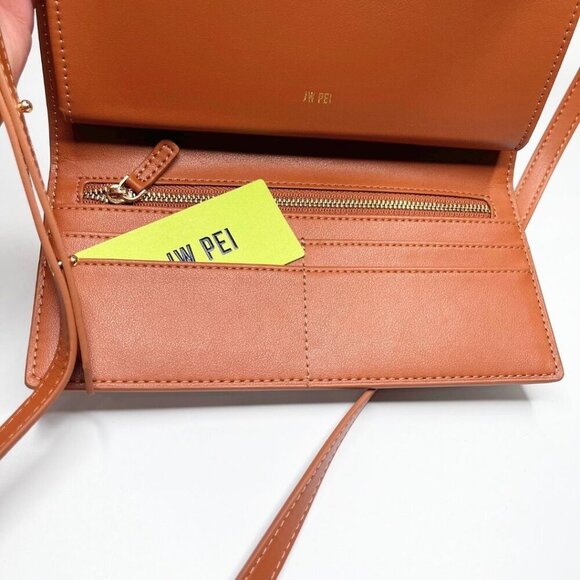 NWT JW PEI FEI FLAP MONOGRAM 2 IN 1 WALLET SHOULDER BAG IN BROWN - OS - Picture 8 of 9
